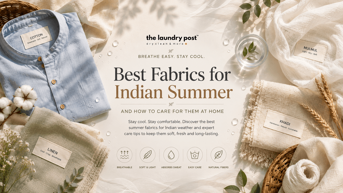 Best Fabrics for Indian Summer and How to Care for Them at Home