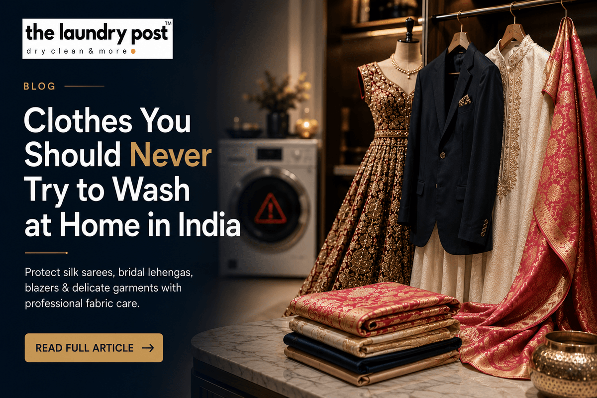 Clothes You Should Never Try to Wash at Home in India